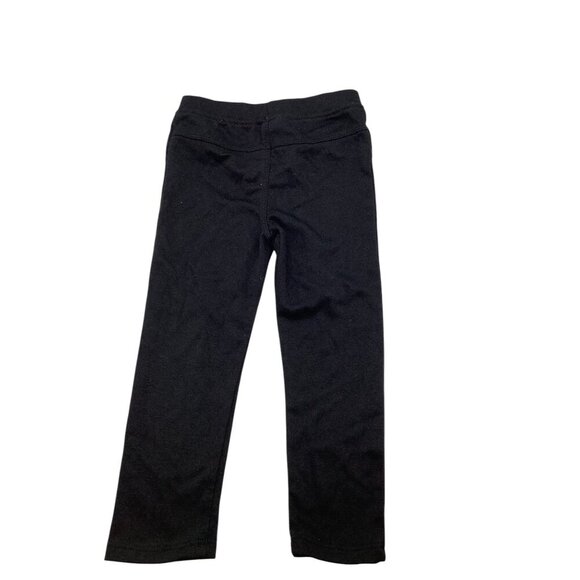 Toddler Girls Black Elastic Waist Pants Size 2T Polyester Blend Pull Up - Picture 3 of 7